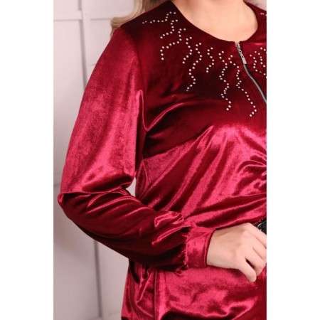 Combineson female, size 56, burgundy color-8