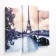 Carty clock is wall-mounted, modular "Eiffel Tower", silent, 60 x 80 cm, triptych