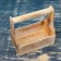 Kashpo wooden 20 × 12.5 × 20 cm stella mono, with a handle, we burned beautifully