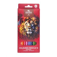 Color Pencils Red Lion 3552 12 -cv, wood, hexagon, cardboard.
