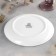 Porcelain dessert plate with a thickened edge Wilmax Olivia Pro, D = 20 cm, white color