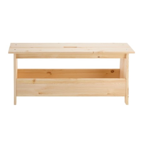Barks with a storage department Perjohan, 100x25x45, Massive Pine-3
