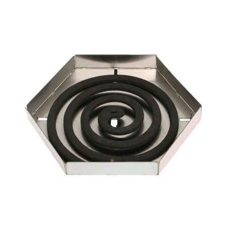A spiral stand from mosquitoes and incense, with a lid, metal, "hunter", Greengo-7