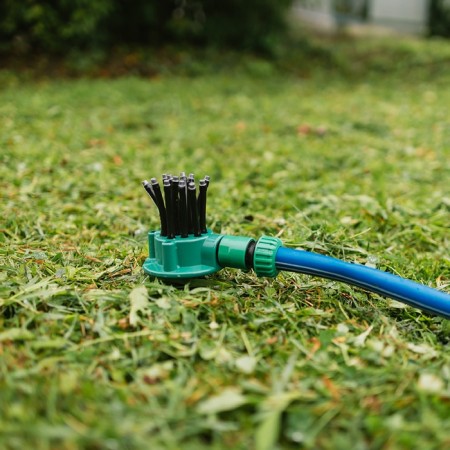 Distant sprayer, 12 nozzles, under connector, peak, plastic, Greengo-13