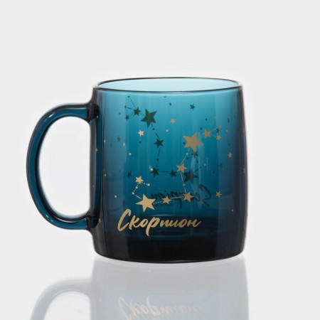 Glass Glass "Nordic Zodiac", 380 ml, color London Topaz, mix-2