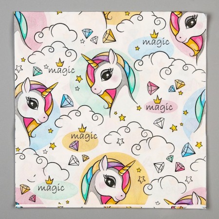 Paper napkin "Unicorn", in the set of 20 pcs.-1