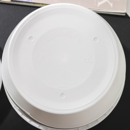 Pot for flowers with the Podon Venice, 5.5 l, d = 23 cm, white color-4