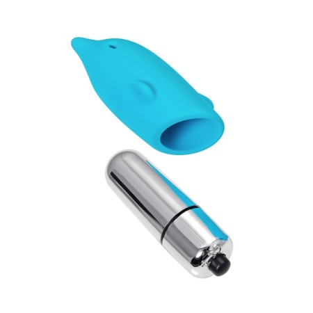Eromantica Jolly minivibrator, 7.5 cm, silicone, blue color-6