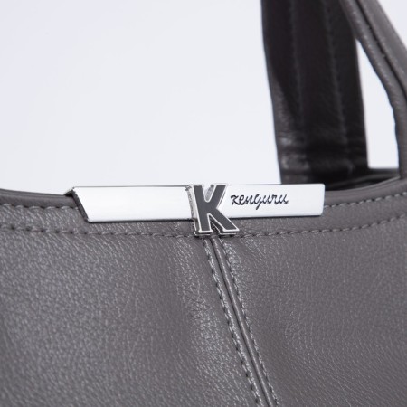 Bag-tout on lightning, brown color-3