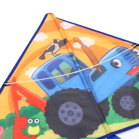 Air Snakes "by Fields", Blue Tractor, 50x80 cm-5