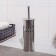 Black for the toilet with a stand, 10 × 10 × 37 cm, color chromium