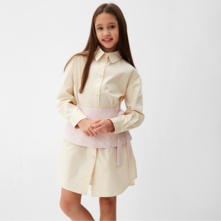 Skirt (Baska) for Minaku: Partydress, pink color, height 122 cm-6