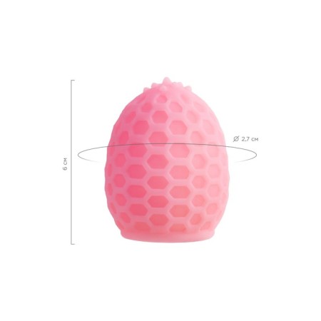 Masturbator A-Toys Pufl, Pink color, three, 6 cm d 2.7 cm-2