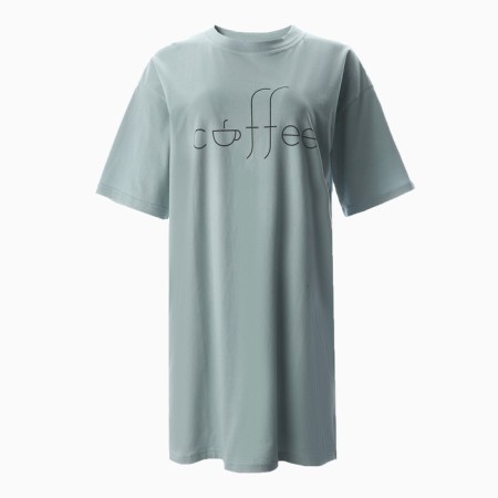 Women's home dress "Coffe", mint color, size 50-5