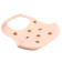 Bibslate for feeding "Bear", silicone, with pockets, beige
