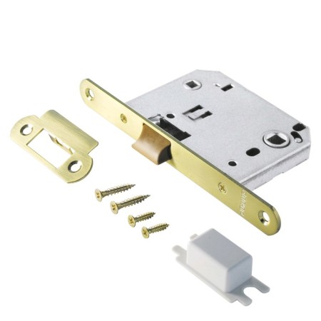 Latch "Allur Art" L7050PR SB, without handles, with a latch, oval. Plane 18 mm, plastic, matte zero color