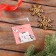 BOPP package with sticky tape, "I love you", 7*7+3cm