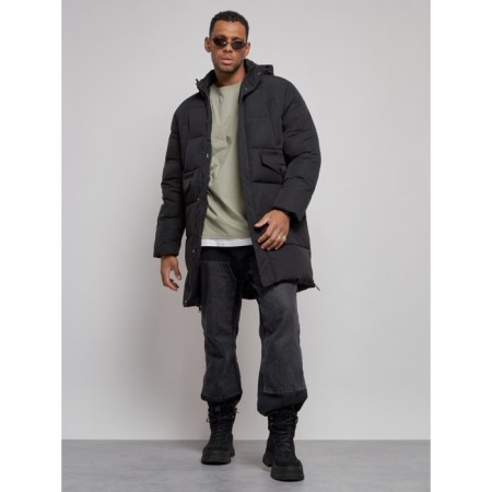 Extensive male winter park, size 48, black color-11
