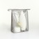 Lightning cosmetic bag, gray color