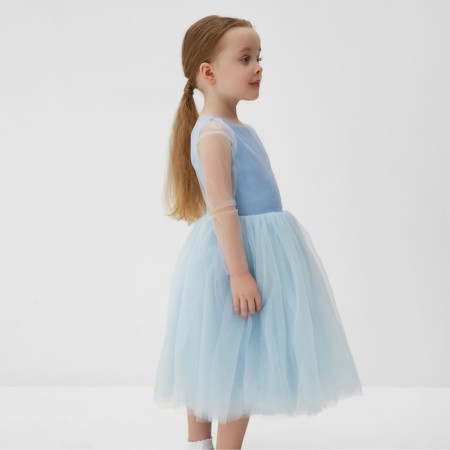 Платье нарядное детское MINAKU: PartyDress, цвет голубой, рост 122 см-2