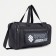 Sports bag with lightning, 3 outer pockets, black color
