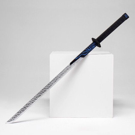 Souvenir weapon "Katana Seven" 105 cm, embossed blade, black handle, polystyrene foam