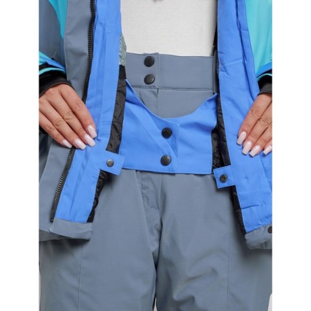 Ski jacket female winter, size 58, blue color-6