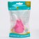 Children's nasal aspirator, with a cap, pink color