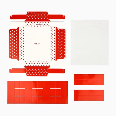Box for 12 sweets with cells “With Love”, 14.5 x 18.5 x 3 cm-5