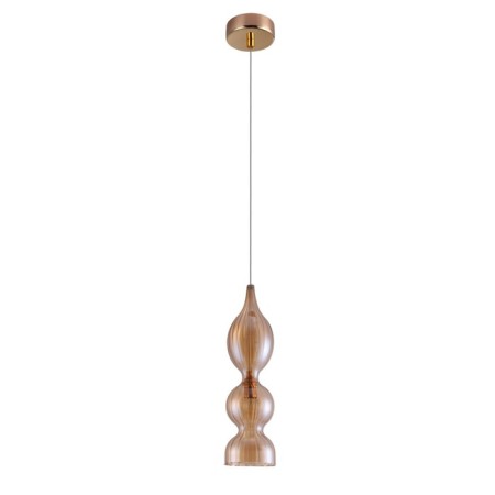 Suspended lamp Crystal Lux, Iris 2073/201, E14, 1x60 W, 47x13x13 cm, Golden color