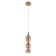 Suspended lamp Crystal Lux, Iris 2073/201, E14, 1x60 W, 47x13x13 cm, Golden color