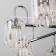 Tenia chandelier, 8x60W E14, graphite color