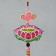 Suspension Textile "Lotus" Pink 2x10x29 cm