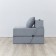 Walked armor-bed "Essen", velor fabric, gray color