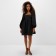 Women's dress with a bow Mist, p. XL, black