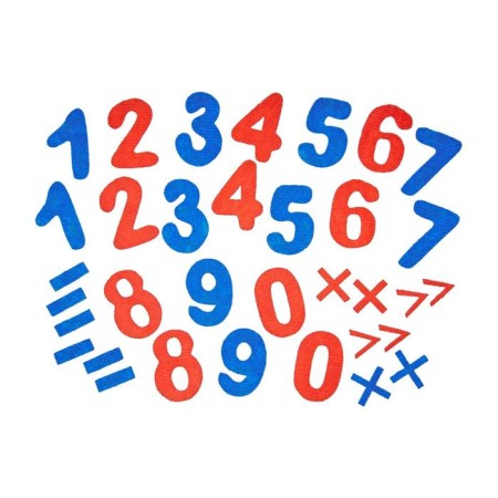 Set of didactic "numbers", with a gaming field, 39 details-1
