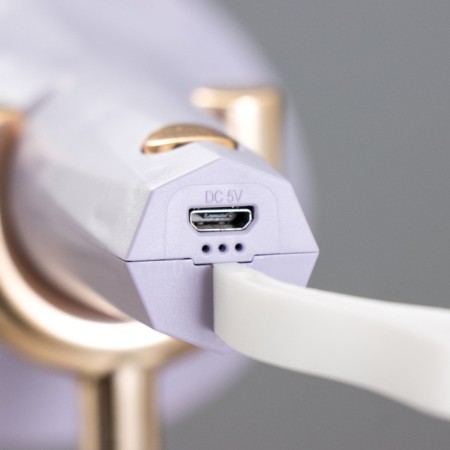 Delser table lamp LED 3W USB AKB Violet 14x13x39 cm Risalux-11
