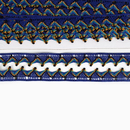 Braid "corners", width 2 cm, winding 25 m, blue color-2