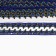 Braid "corners", width 2 cm, winding 25 m, blue color