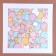 Paspartt frame size 35 × 35, transparent sheet, adhesive tape, white color