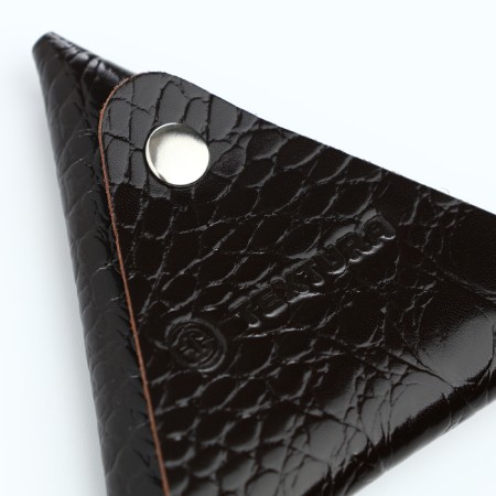 Monetnik on the button, Textura, brown color-4