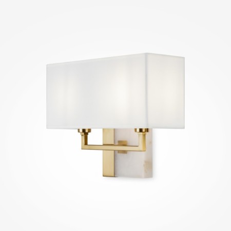 Bra Maytoni Z030WL-02BS, 2HE14, 60W, 12.3x35x28.2 cm, brass color