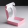 Gift box team with a window, pink, 11.5 x 11.5 x 3 cm