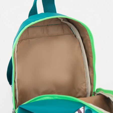 Baby backpack on lightning, green color-3