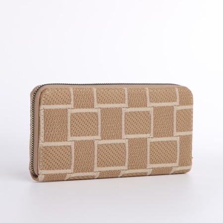 Women's wallet with lightning, beige color-1
