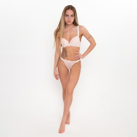 Circular women's set (top/panties), beige mix, size 85V-11