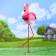 Garden figure "Pink Flamingo" 23x14x49cm