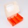 New Year. Confectionery packaging for 3 eclairs "Happiness", 20 x 15 x 6 cm