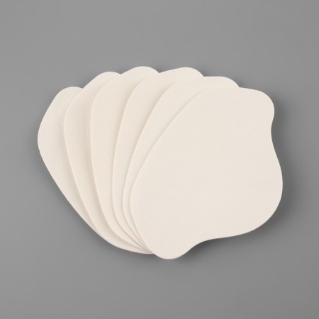 A set of patch for repairing shoes, leatherette, adhesive, 6 pcs, white color, white-4