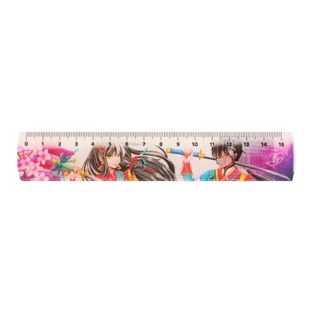 Ruler 15 cm Design Ray "Anime", mix-2